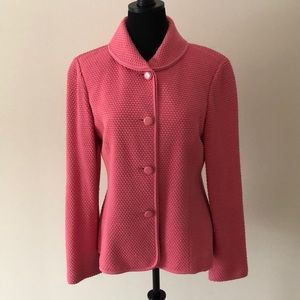 St. John coral knit jacket